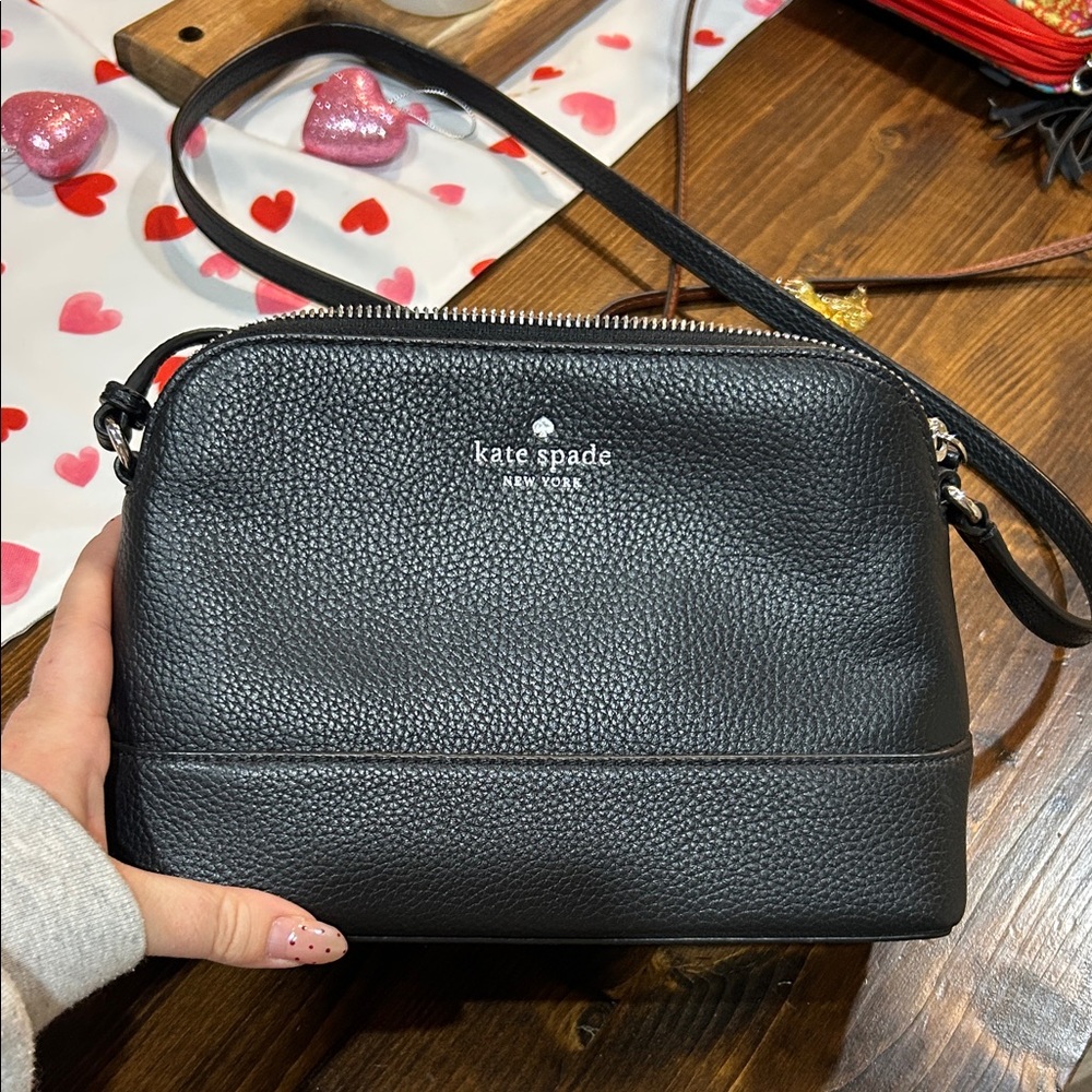Kate Spade Black Pebbled Leather Belt Bag